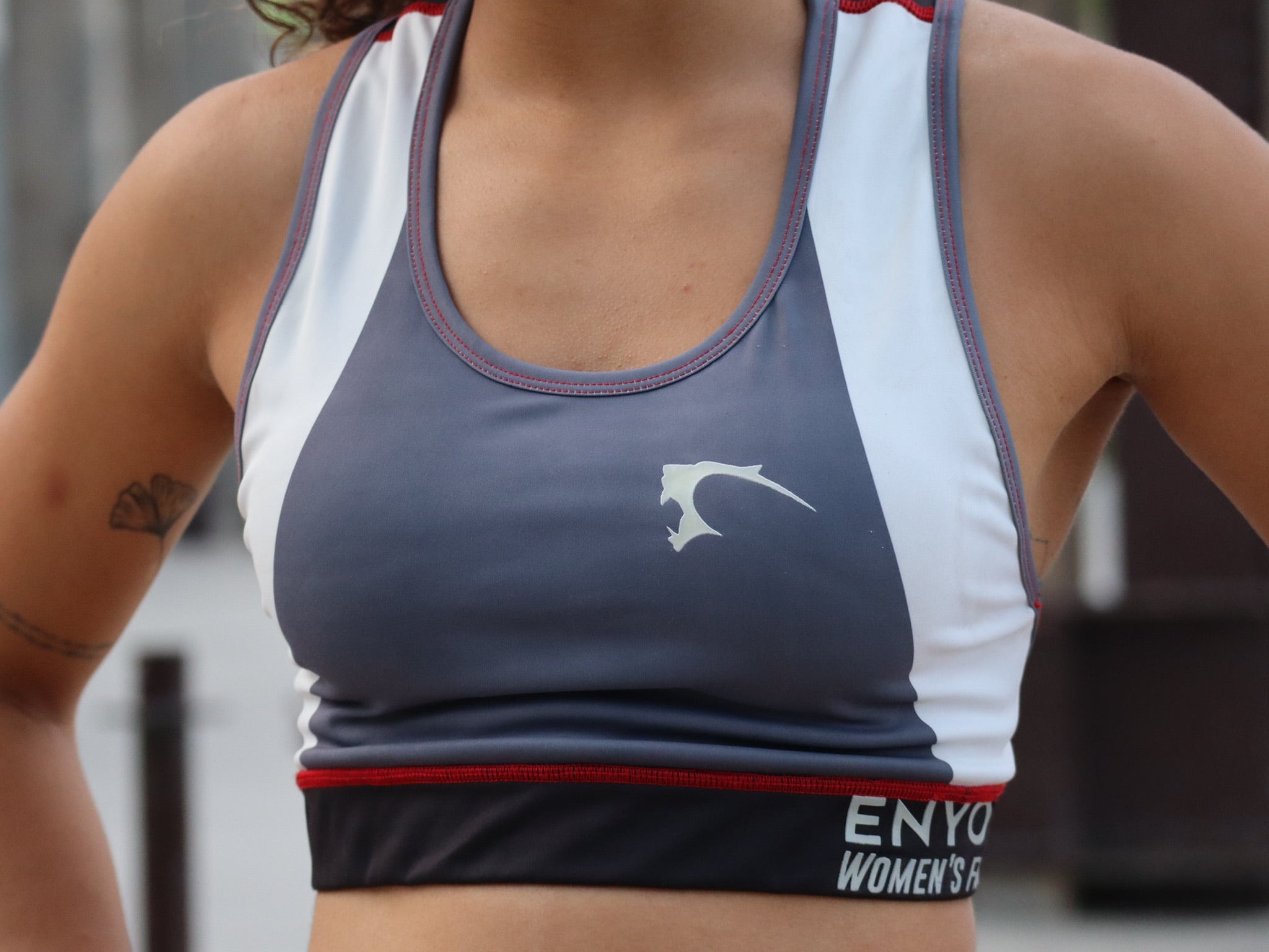 Brassière de sport grise