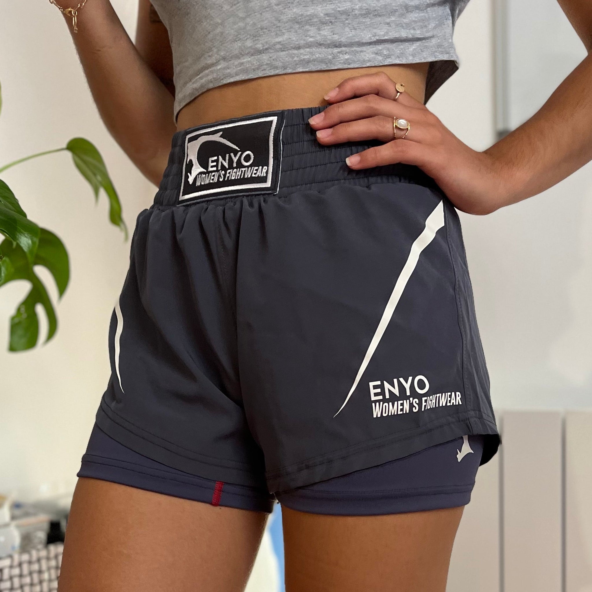 Short de boxe noir