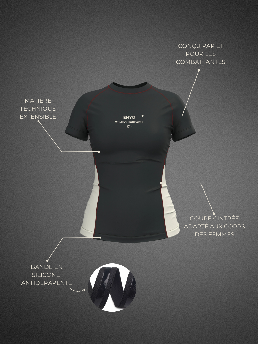Rashguard Fearless - Écru
